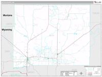 Butte County, SD Wall Map Zip Code