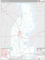 Benton County, TN Wall Map Zip Code
