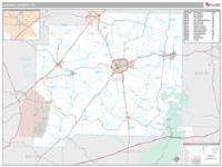 Carroll County, TN Wall Map Zip Code