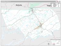 Claiborne County, TN Wall Map Zip Code