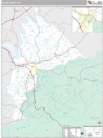 Cocke County, TN Wall Map Zip Code