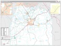 Franklin County, TN Wall Map Zip Code