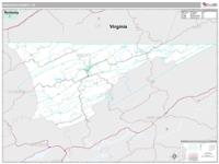 Hancock County, TN Wall Map Zip Code