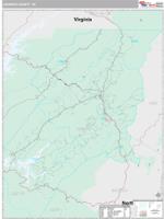 Johnson County, TN Wall Map Zip Code