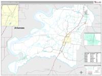 Lauderdale County, TN Wall Map Zip Code