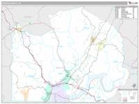 Marion County, TN Wall Map Zip Code