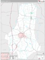 Marshall County, TN Wall Map Zip Code