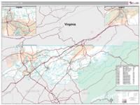 Sullivan County, TN Wall Map Zip Code