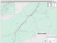 Unicoi County, TN Wall Map Zip Code