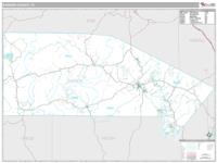 Bandera County, TX Wall Map Zip Code