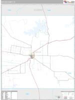 Baylor County, TX Wall Map Zip Code