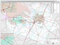 Bell County, TX Wall Map