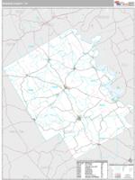 Bosque County, TX Wall Map Zip Code