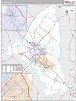 Brazos County, TX Wall Map Zip Code