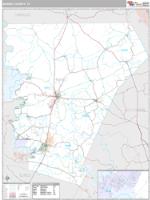 Burnet County, TX Wall Map Zip Code