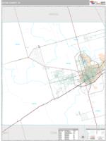 Ector County, TX Wall Map Zip Code