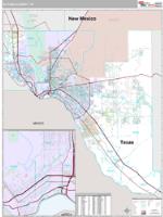 El Paso County, TX Wall Map