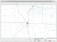 Gaines County, TX Wall Map Zip Code