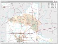 Gregg County, TX Wall Map Zip Code
