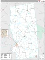 Grimes County, TX Wall Map Zip Code
