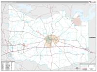 Harrison County, TX Wall Map Zip Code