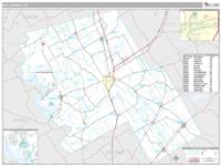 Hill County, TX Wall Map Zip Code