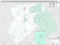 Houston County, TX Wall Map Zip Code