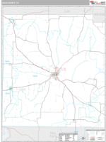 Jack County, TX Wall Map Zip Code