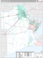 Jefferson County, TX Wall Map Zip Code