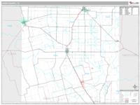 Jones County, TX Wall Map Zip Code