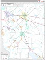 Kaufman County, TX Wall Map Zip Code