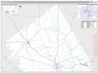 Lampasas County, TX Wall Map Zip Code