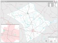 Lee County, TX Wall Map Zip Code