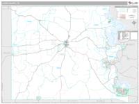 Llano County, TX Wall Map Zip Code