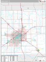 Lubbock County, TX Wall Map Zip Code