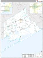 Matagorda County, TX Wall Map Zip Code
