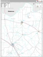 Montague County, TX Wall Map Zip Code