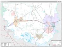 Orange County, TX Wall Map Zip Code