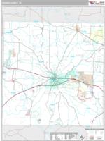Parker County, TX Wall Map Zip Code