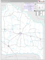 Red River County, TX Wall Map Zip Code