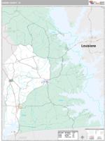 Sabine County, TX Wall Map Zip Code