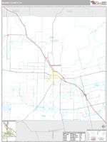 Scurry County, TX Wall Map Zip Code