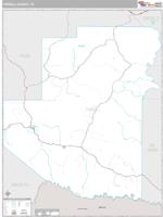 Terrell County, TX Wall Map Zip Code