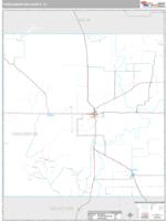 Throckmorton County, TX Wall Map Zip Code