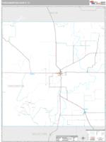 Throckmorton County, TX Wall Map