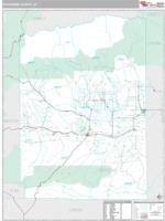 Duchesne County, UT Wall Map Zip Code