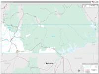 Kane County, UT Wall Map Zip Code