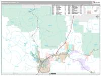 Washington County, UT Wall Map Zip Code