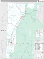 Bennington County, VT Wall Map Zip Code