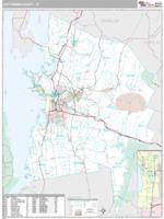 Chittenden County, VT Wall Map Zip Code